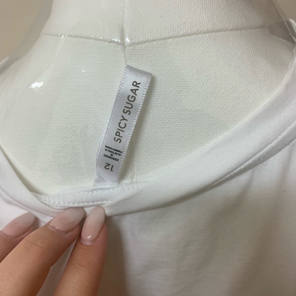 White Merci Tee - Picture 4 of 4